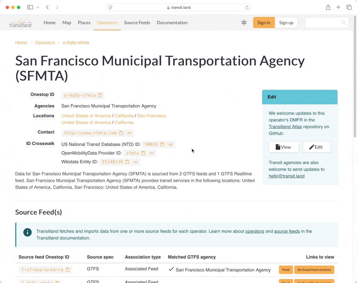 Transitland for nighttime - Interline Technologies